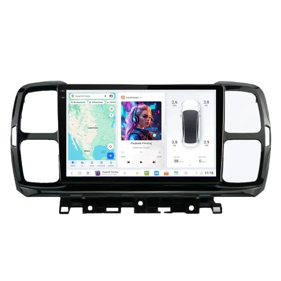 DUDU multimediaspiller med 9,5" skjerm v:4879525