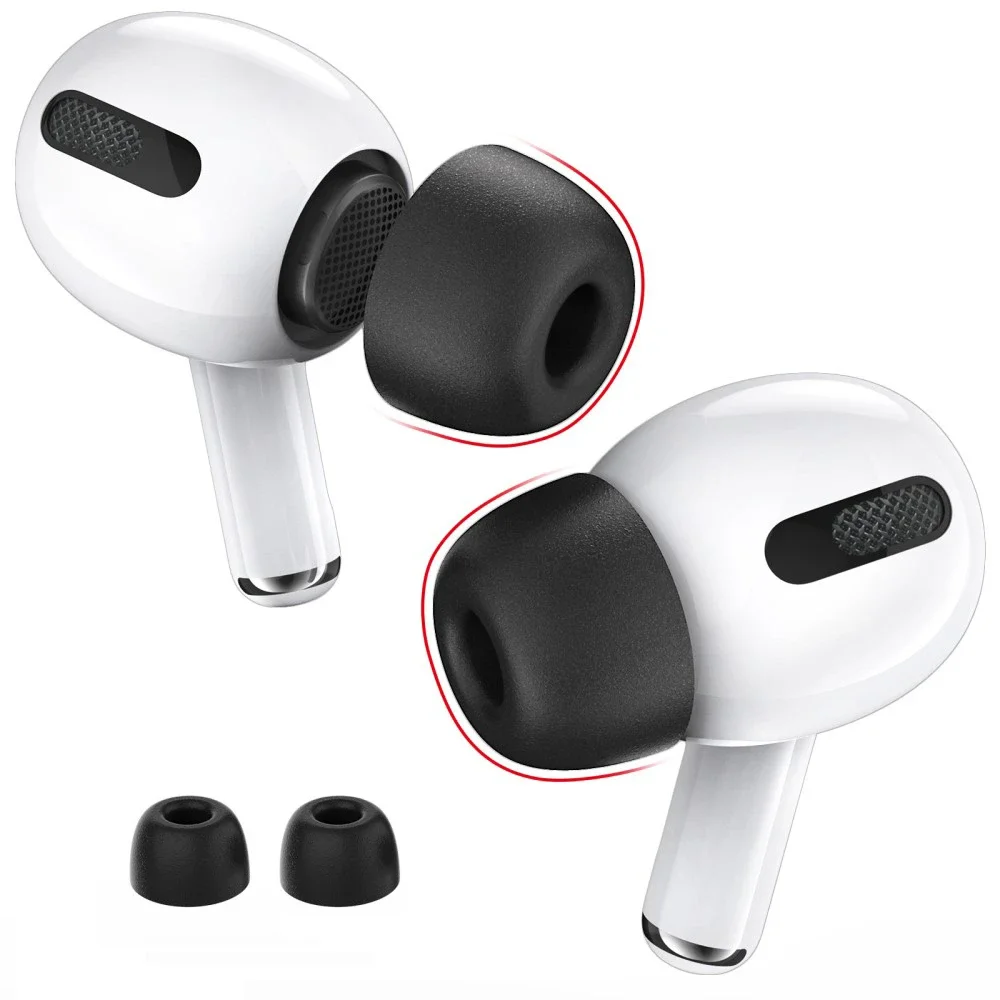 Ahastyle AirPods Pro 3 Ørepropper i memory foam – str L, svart Ahastyle AirPods Pro 3 Ørepropper i memory foam – str L, svart