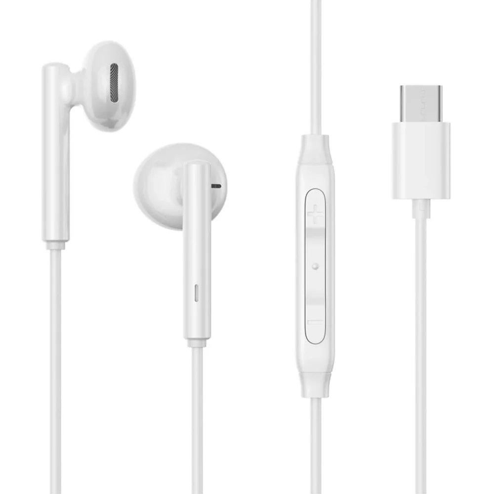 SiGN Half In-Ear Hodetelefoner med USB-C, Hvit
