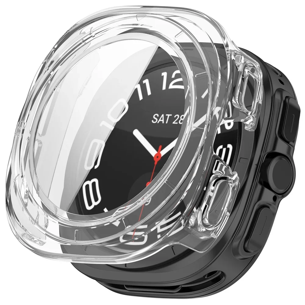 Samsung Galaxy Watch Ultra 2 (2026) Heldekkende deksel med skjermbeskytter, Gjennomsiktig