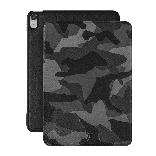 Burga iPad 10.9 (gen 10)/iPad 11 (A16) Etui Folio Night Black Camouflage v:3021021