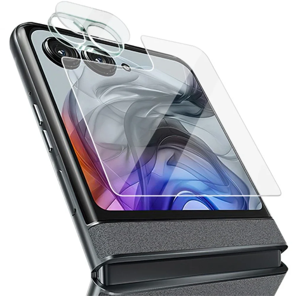 Imak Motorola Razr 50 Skjermbeskytter for ytterskjerm og linsebeskytter i herdet glass Gjennomsiktig