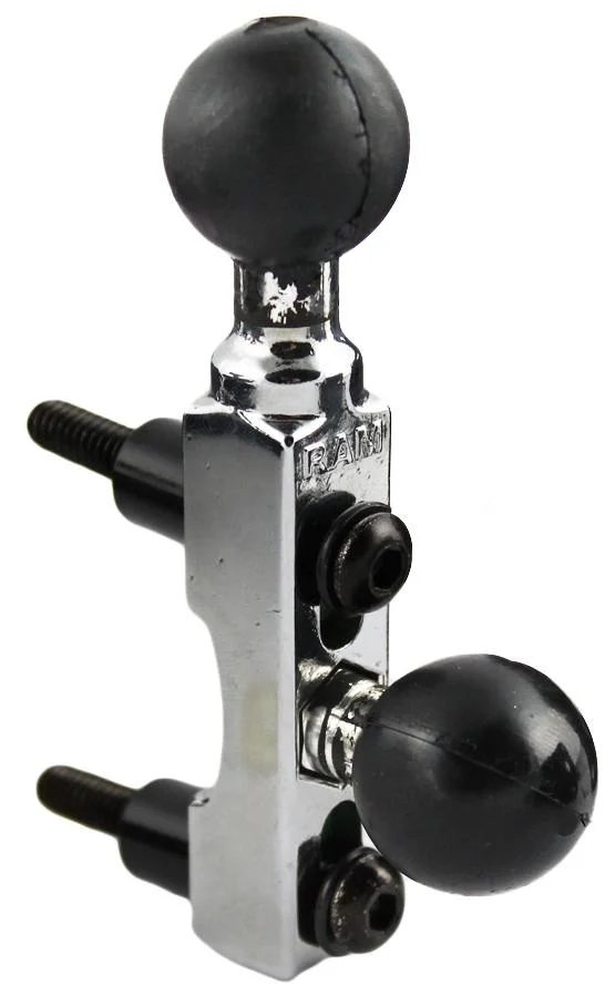 RAM MOUNT CHROME CYCLE HANDLEBAR BASE W/ 2 BALLS v:4537899 RAM MOUNT CHROME CYCLE HANDLEBAR BASE W/ 2 BALLS v:4537899