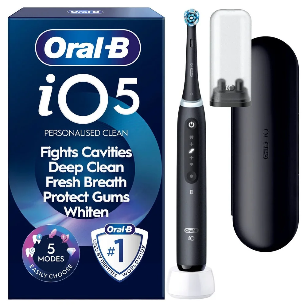 Oral-B iO 5 elektrisk tannbørste, Svart Oral-B iO 5 elektrisk tannbørste, Svart