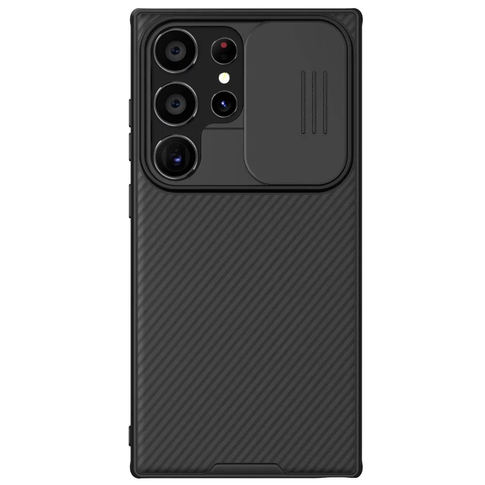 Nillkin Samsung Galaxy S24 Ultra Deksel med kameralinsebeskyttelse - CamShield, Svart