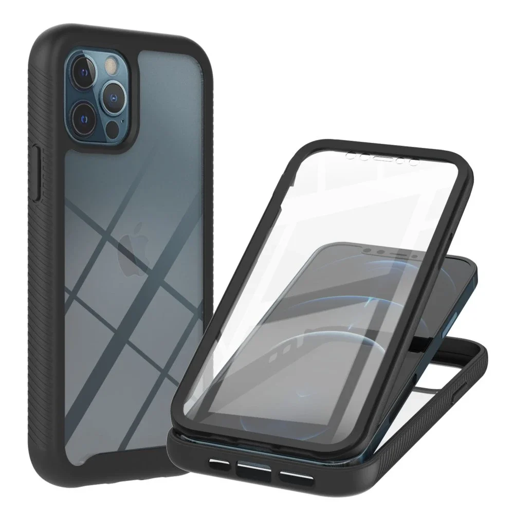 iPhone 12 Pro Max Deksel Full Protection, Svart iPhone 12 Pro Max Deksel Full Protection, Svart
