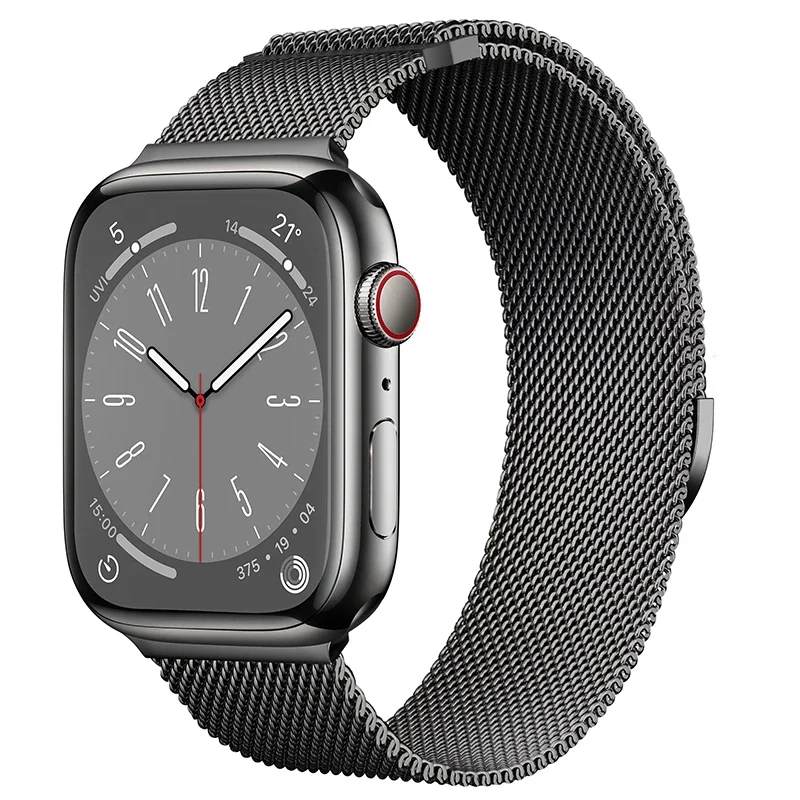 Apple Watch Series 1-3 38mm Reim Milanese Loop, Graphite