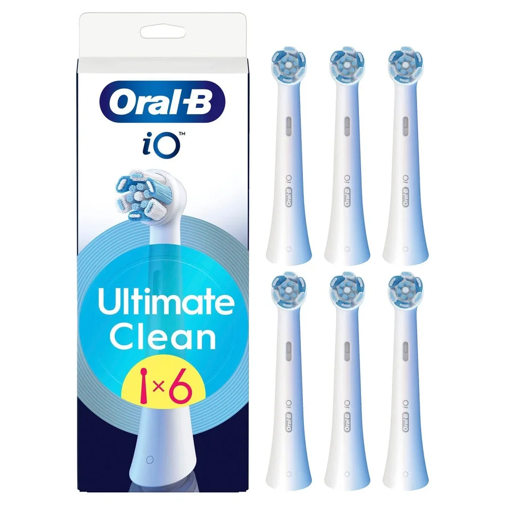 Oral-B iO Series 3N Ultimate Clean børstehoder 6-pakning, Hvit Oral-B iO Series 3N Ultimate Clean børstehoder 6-pakning, Hvit