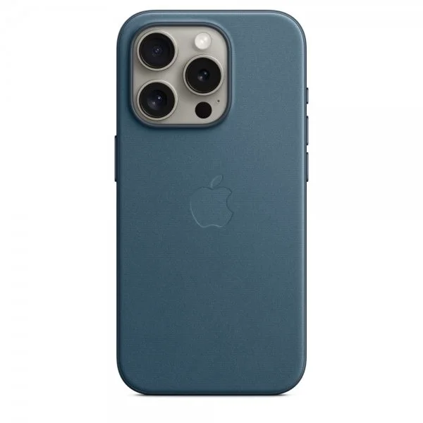 Apple Original iPhone 15 Pro Deksel FineWoven MagSafe Stillahavsblå v:8777025