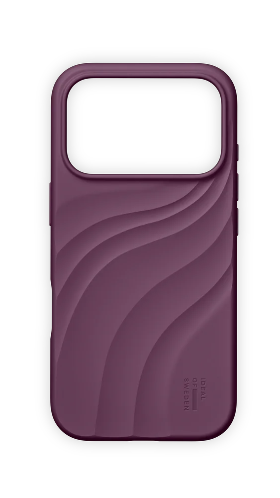 iDeal Of Sweden iPhone 17 Pro Max Soft Swirl MagSafe silikondeksel, Velvet Plum