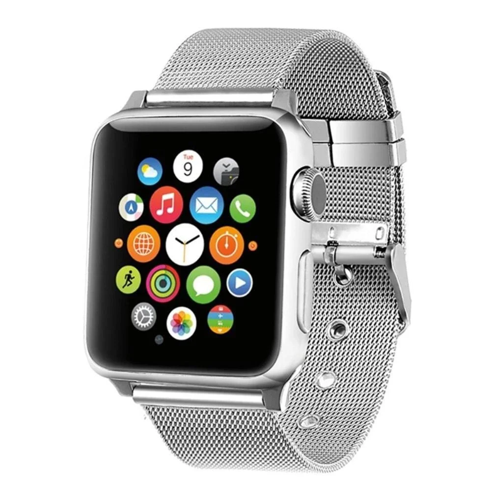 Apple Watch SE 3 40mm Reim i mesh, Sølv Apple Watch SE 3 40mm Reim i mesh, Sølv