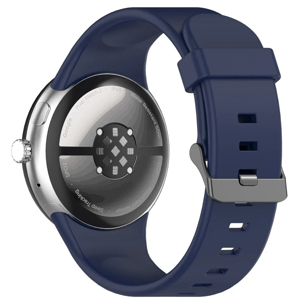Google Pixel Watch 5 45mm Reim i silikon, Blå Google Pixel Watch 5 45mm Reim i silikon, Blå