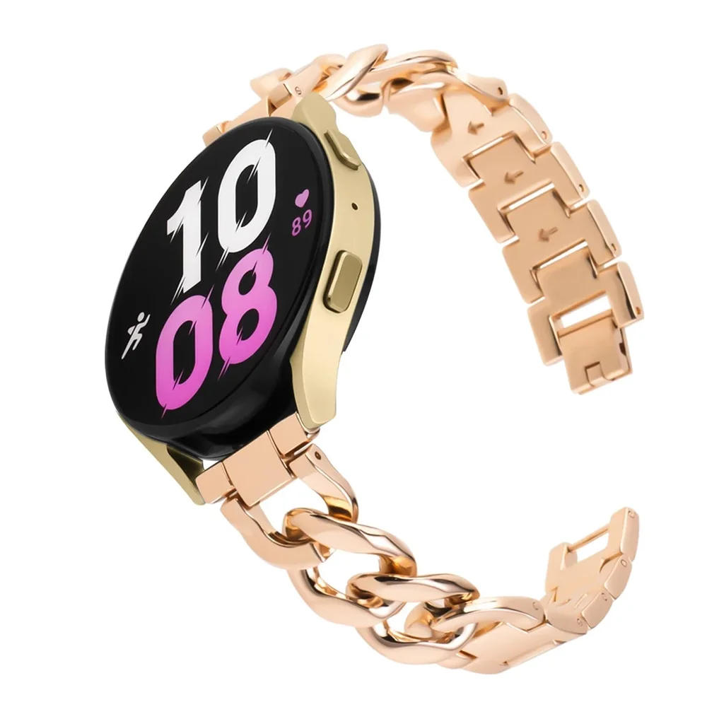 OnePlus Watch Lite Luksuriøst kjedearmbånd i metall, Rosegull OnePlus Watch Lite Luksuriøst kjedearmbånd i metall, Rosegull