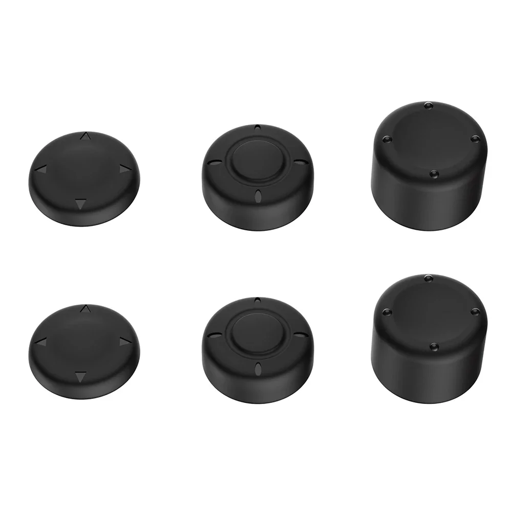 Dobe Nintendo Switch 2 6-pack Joystick-knappbeskyttere i silikon, Svart Dobe Nintendo Switch 2 6-pack Joystick-knappbeskyttere i silikon, Svart
