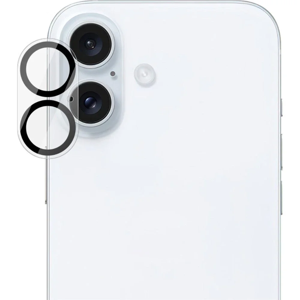 Imak iPhone 16 Plus Kameralinsebeskyttelse i glass, Gjennomsiktig