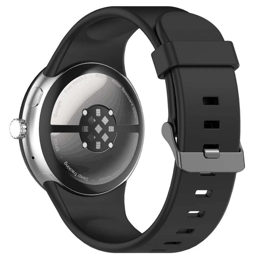 Google Pixel Watch 4 45mm Reim i silikon, Svart Google Pixel Watch 4 45mm Reim i silikon, Svart
