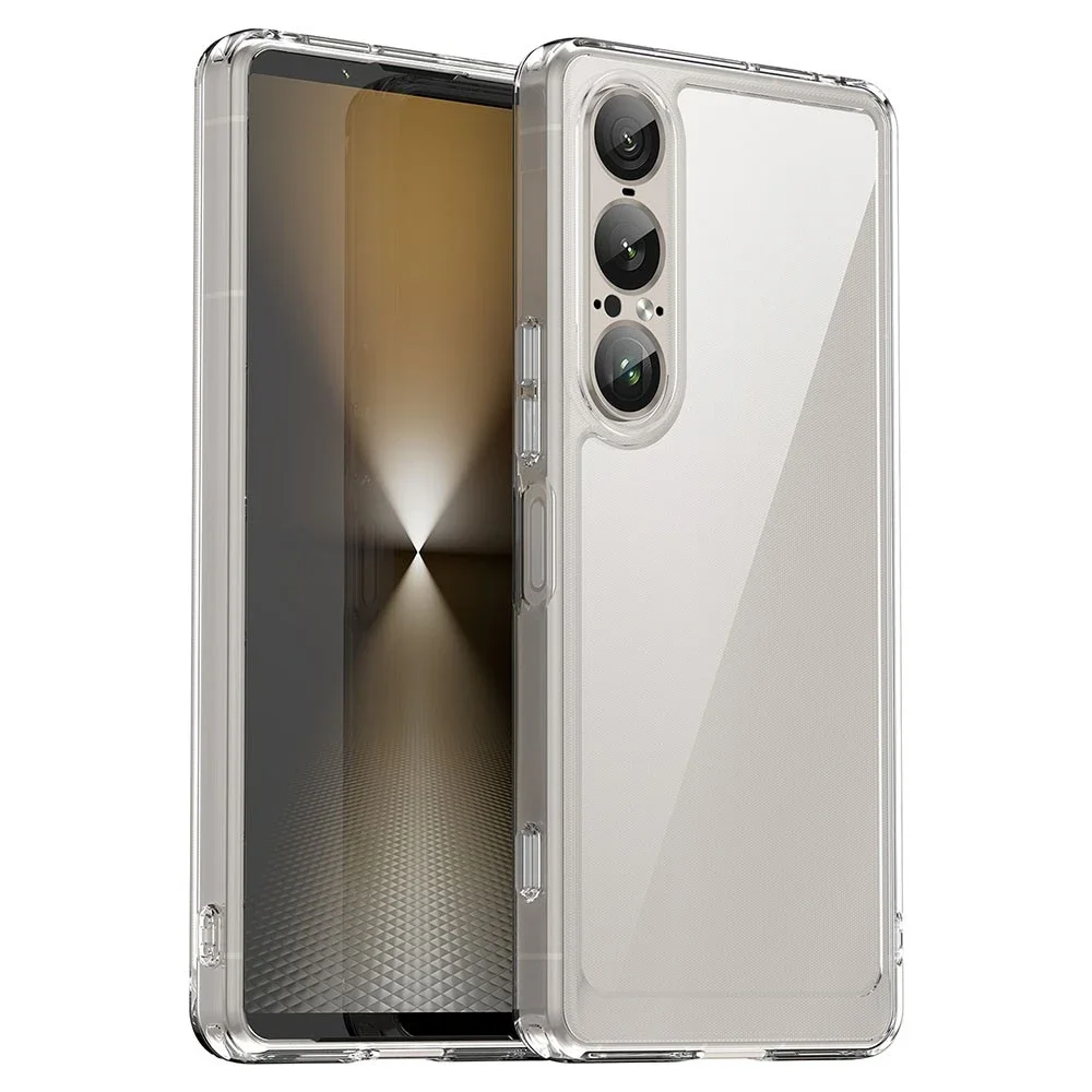 tectTech Sony Xperia 1 VII Crystal Hybrid-deksel, Gjennomsiktig tectTech Sony Xperia 1 VII Crystal Hybrid-deksel, Gjennomsiktig