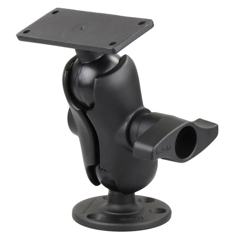 RAM MOUNT RAM 2" X 5" SHORT ARM ROUND BASE v:3267445
