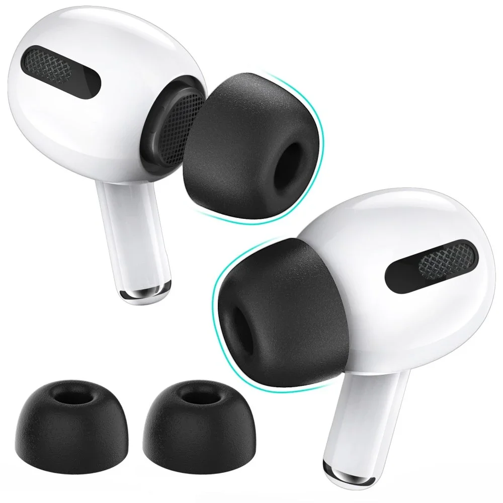 Ahastyle AirPods Pro Ørepropper i memory foam – str L, svart Ahastyle AirPods Pro Ørepropper i memory foam – str L, svart