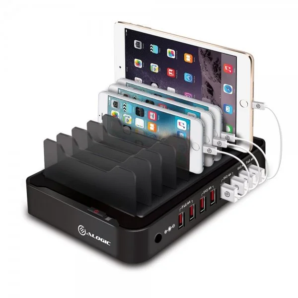 ALOGIC 8-ports USB-ladestasjon Svart v:7787356