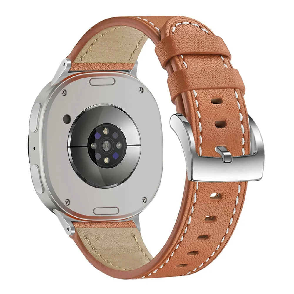 Samsung Galaxy Watch 8 40mm Reim i ekte skinn, Cognac