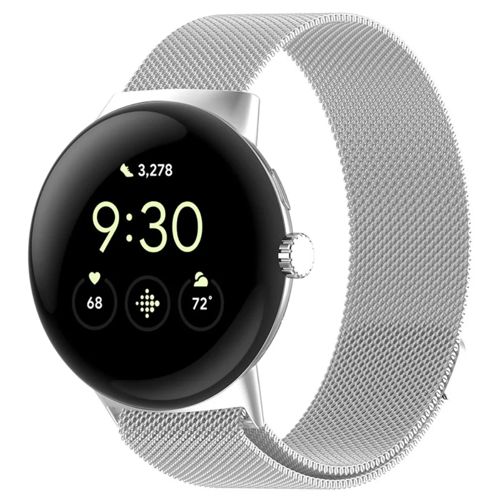 Google Pixel Watch Reim Milanese Loop, Sølv Google Pixel Watch Reim Milanese Loop, Sølv