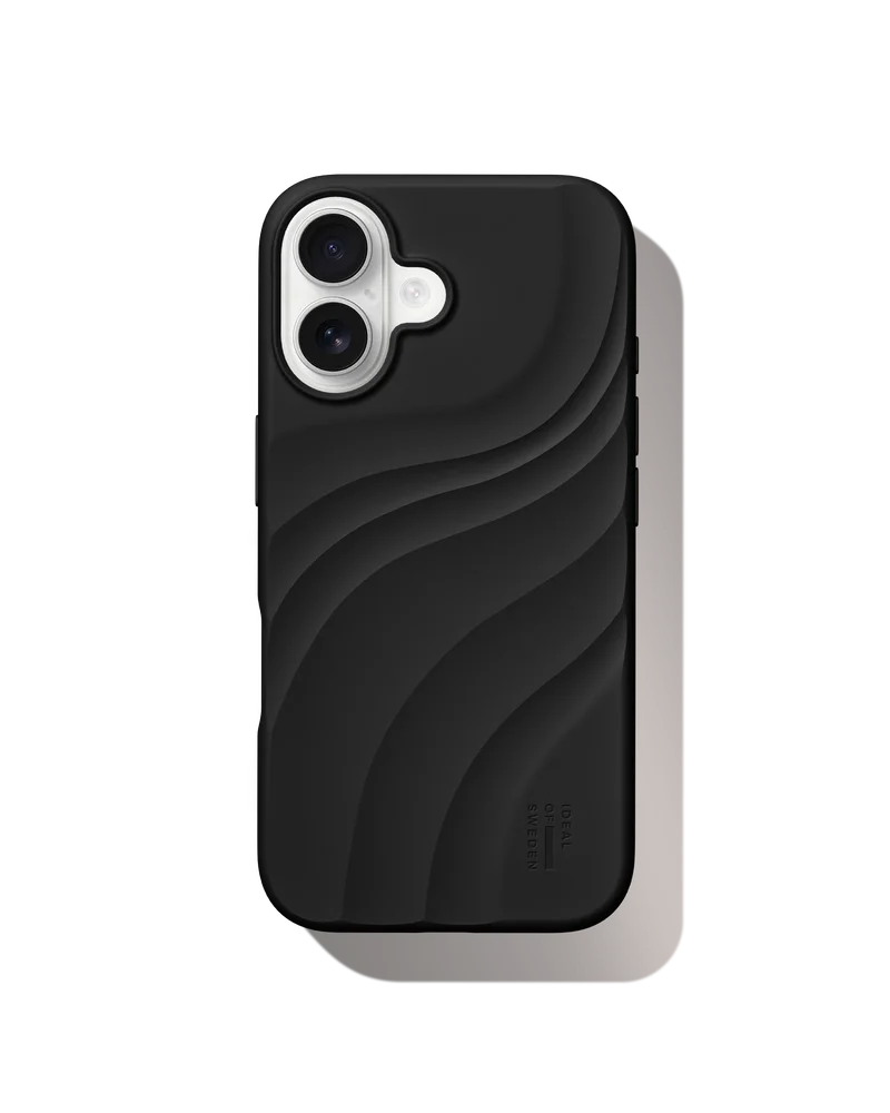 iDeal Of Sweden iPhone 16 Soft Swirl MagSafe silikondeksel, Velvet Black