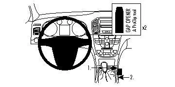 BRODIT BRODIT Bilbrakett Opel Insignia/ Console mount /09-11 v:410182 BRODIT BRODIT Bilbrakett Opel Insignia/ Console mount /09-11 v:410182
