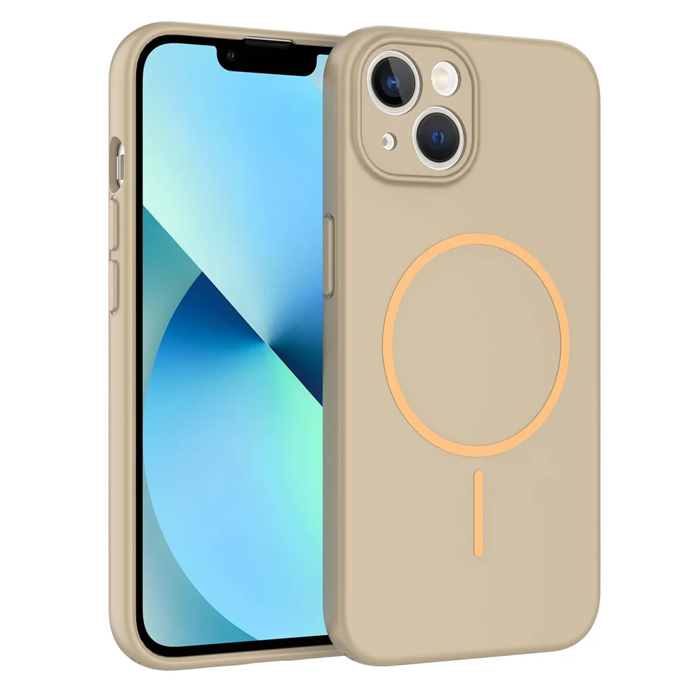 iPhone 14 MagSafe-deksel SoftArmor, Taupe