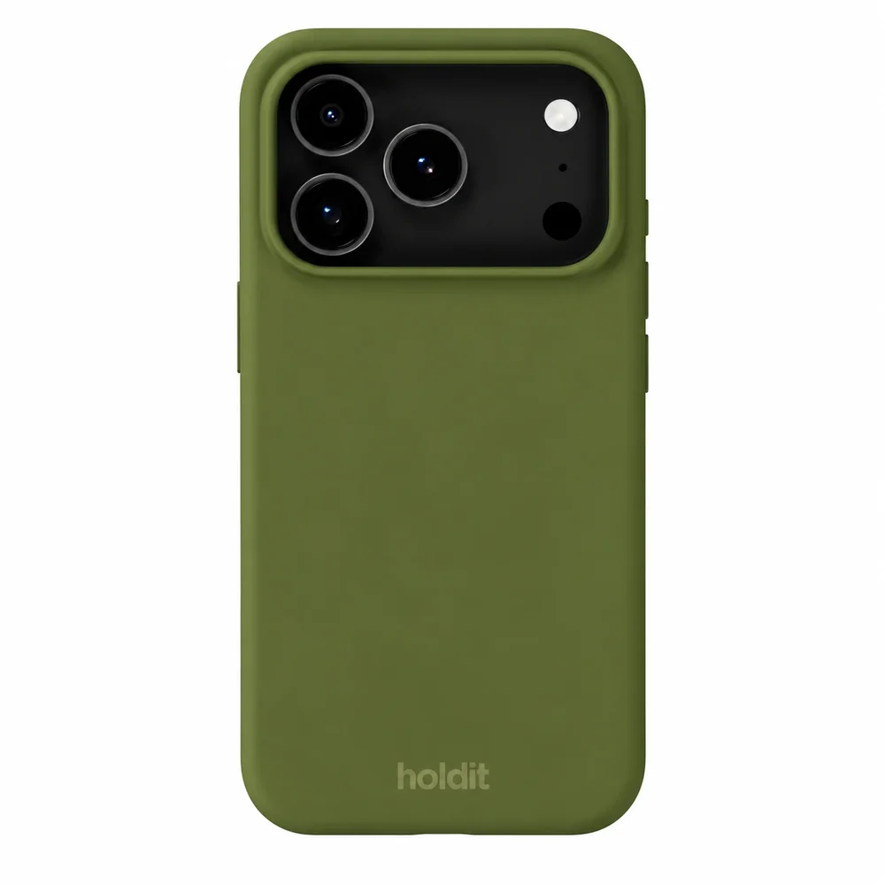 Holdit iPhone 18 Pro Silicone Case, Pickled Green Holdit iPhone 18 Pro Silicone Case, Pickled Green
