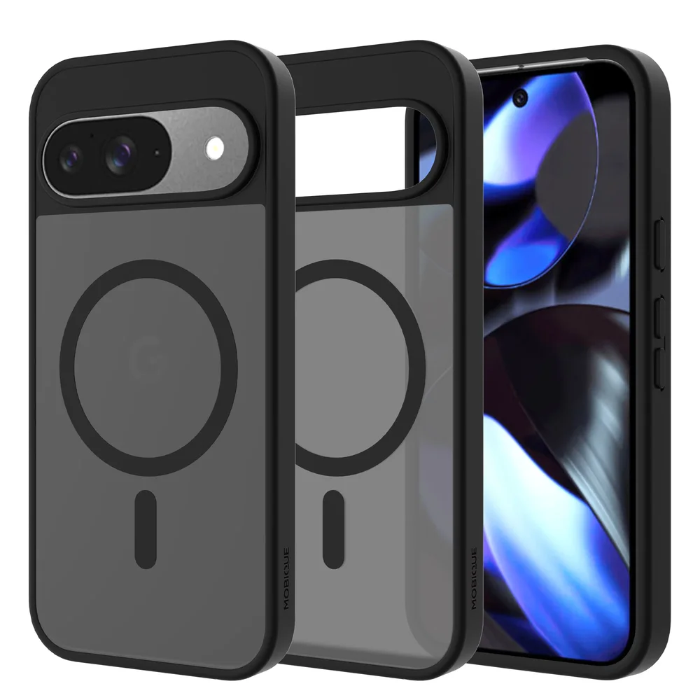 Mobique Google Pixel 9 Pro Hybrid-deksel Magnetisk, Frosted Black