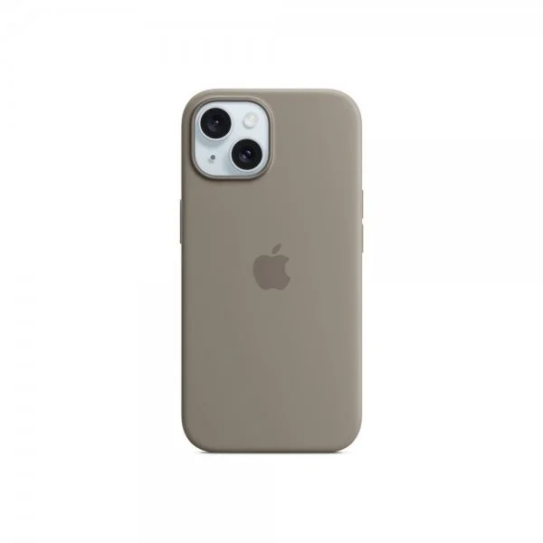 Apple Original iPhone 15 Deksel Silicone Case MagSafe Clay v:4148165