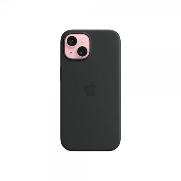 Apple Original iPhone 15 Deksel Silicone Case MagSafe Svart v:414274 Apple Original iPhone 15 Deksel Silicone Case MagSafe Svart v:414274