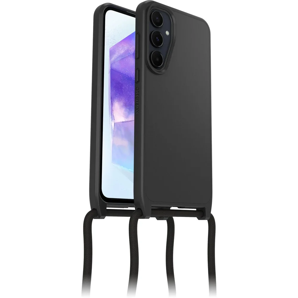 Otterbox Samsung Galaxy A55 Deksel med halskjede React Necklace, Svart