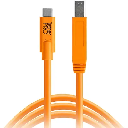 TetherPro USB-C Male B 4.6m Orange v:6629996