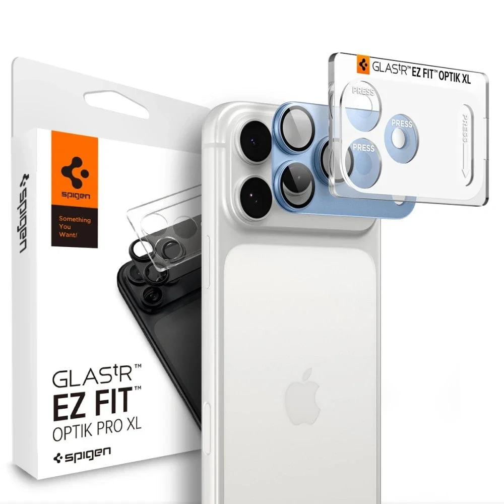Spigen iPhone 18 Pro Max EZ Fit Kamerabeskyttelse - Optik Pro XL, Light Blue