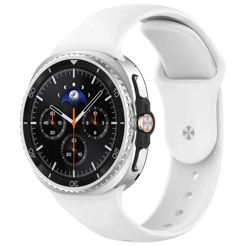 Samsung Galaxy Watch 8 Classic Reim i silikon, Hvit