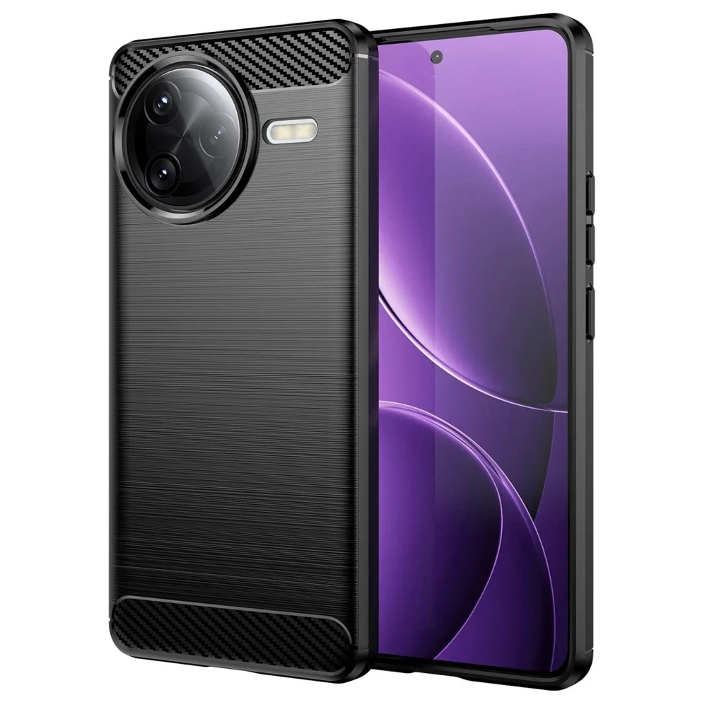 tectTech Xiaomi Poco F7 Ultra TPU-deksel Brushed, Svart