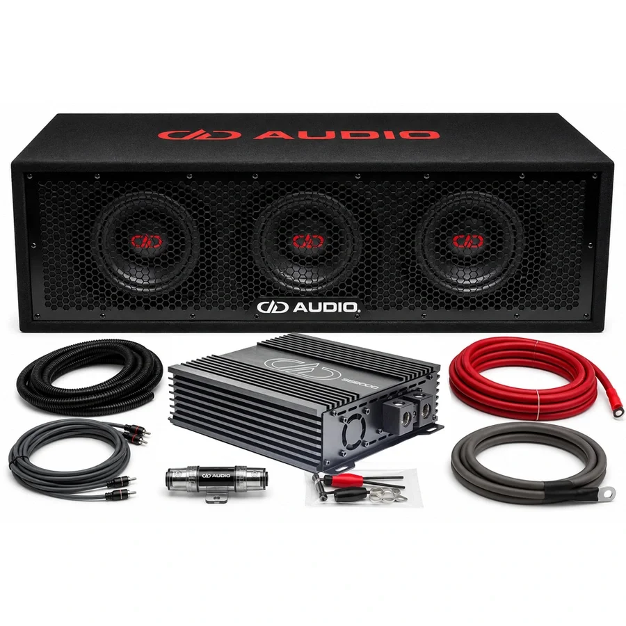 DD Audio basspakke 3×8" – 2000W v:6000819 DD Audio basspakke 3×8" – 2000W v:6000819