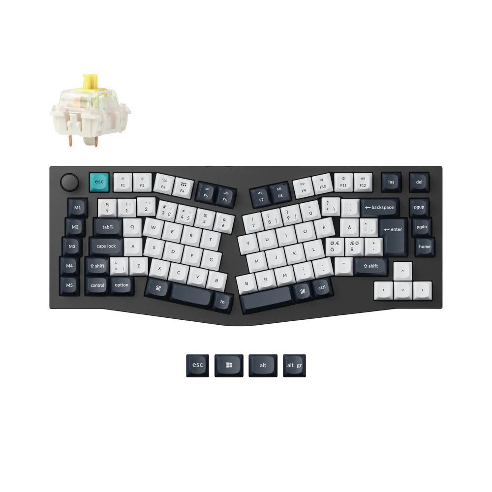Keychron Q10 Max gamingtastatur 75% Alice Tri-Mode QMK/VIA Gateron Jupiter, Banana