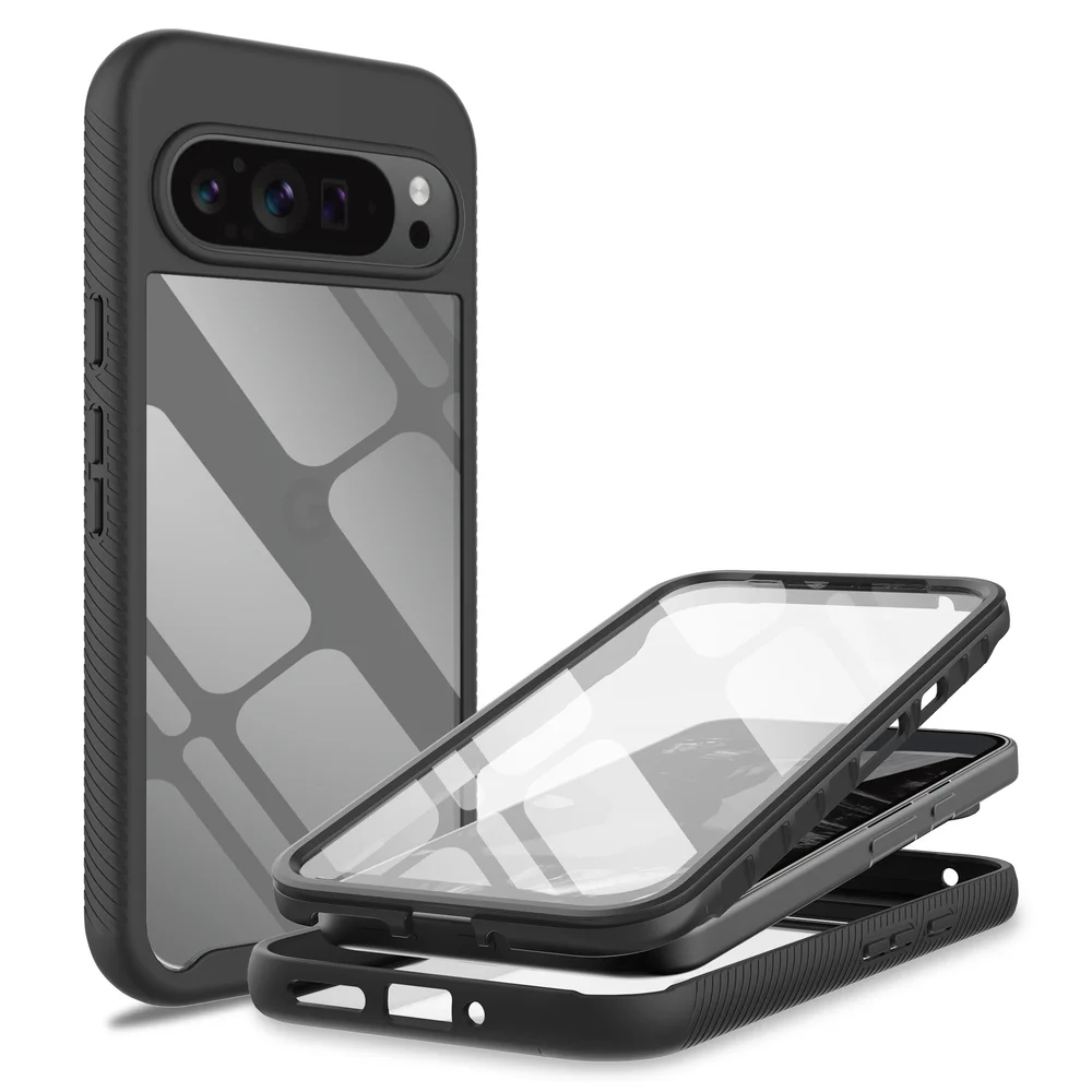 Mobique Google Pixel 9 Pro XL Deksel Full Protection, Svart Mobique Google Pixel 9 Pro XL Deksel Full Protection, Svart