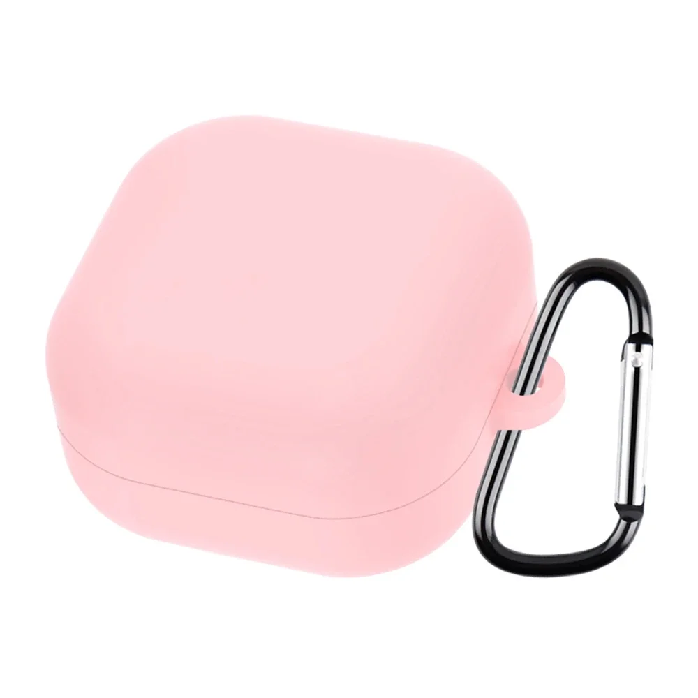 Samsung Galaxy Buds 4 Pro Silikondeksel med karabinkrok, Rosa