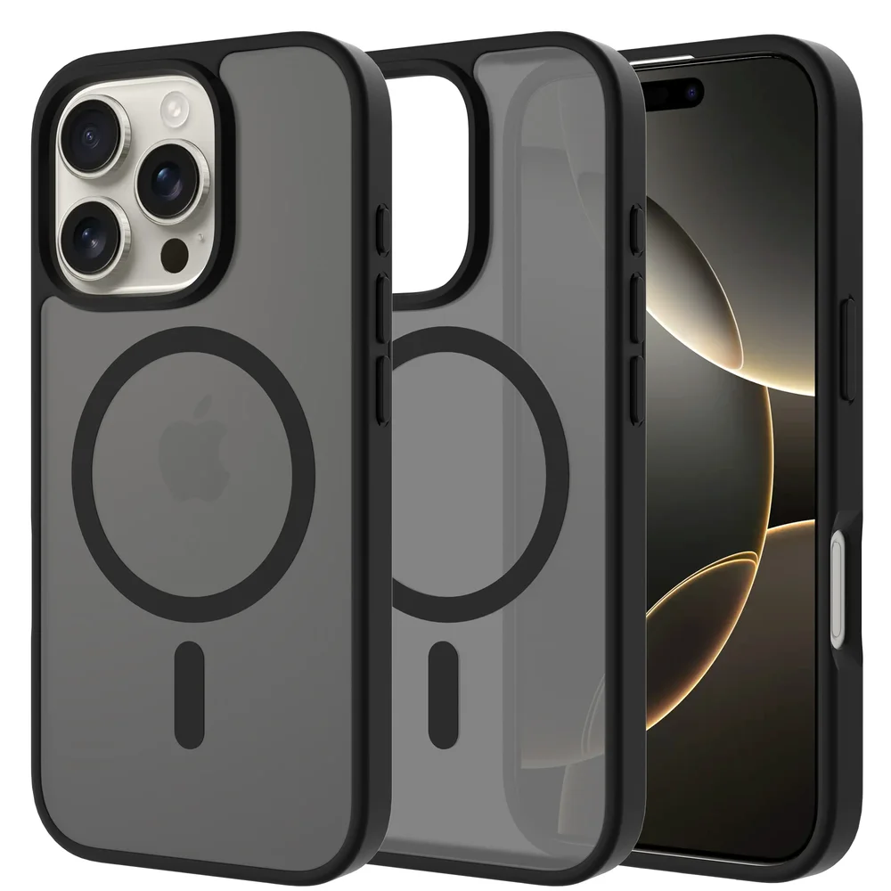 Mobique iPhone 13 Pro Hybrid-deksel Magnetisk, Frosted Black