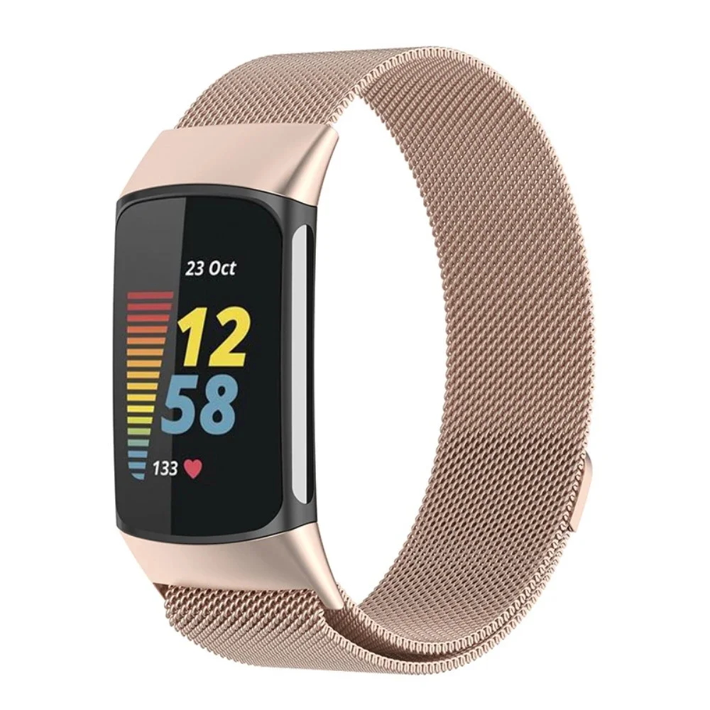 Fitbit Charge 6 Reim Milanese Loop, Champagnegull Fitbit Charge 6 Reim Milanese Loop, Champagnegull