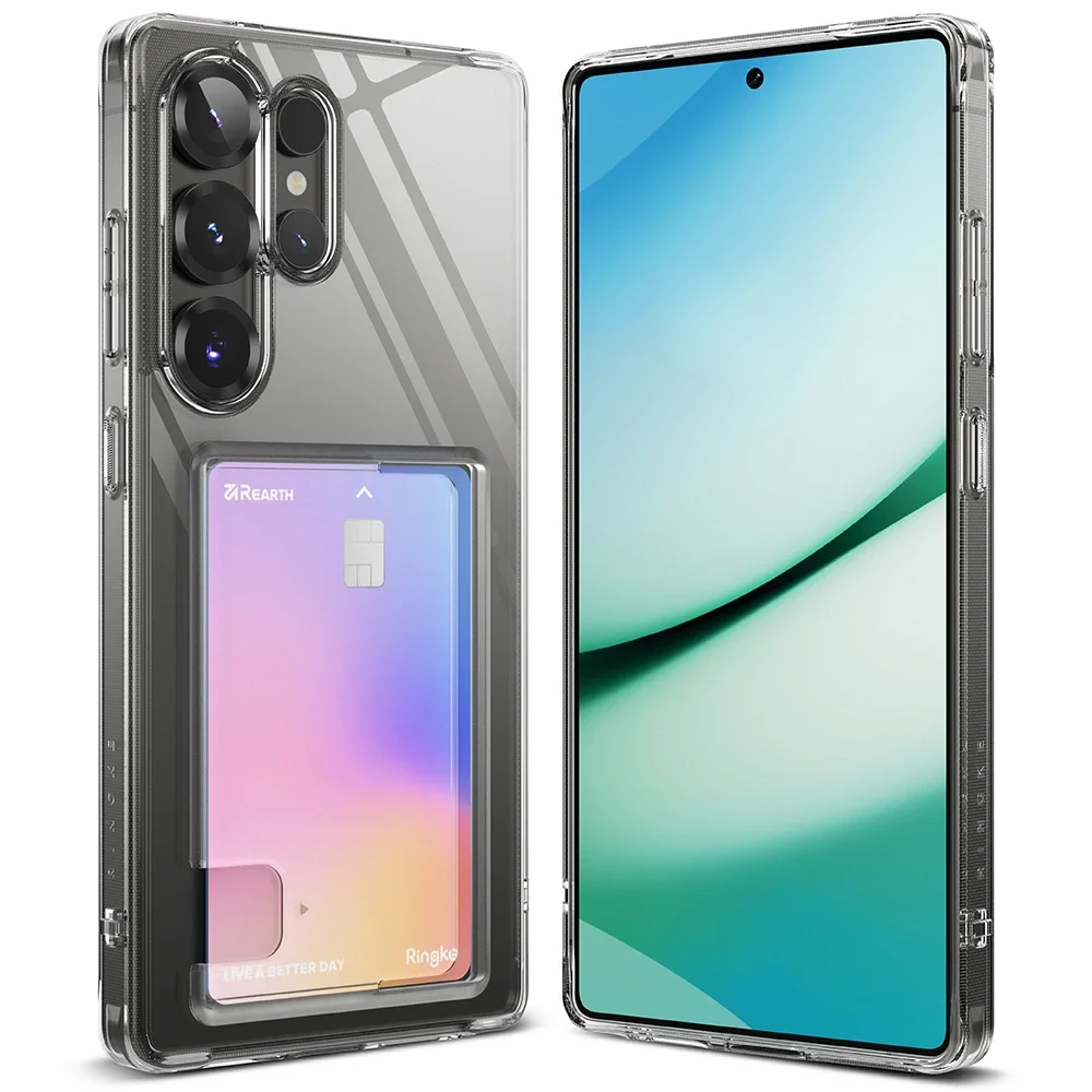 Ringke Samsung Galaxy S25 Ultra Fusion Deksel med kortlomme, Gjennomsiktig