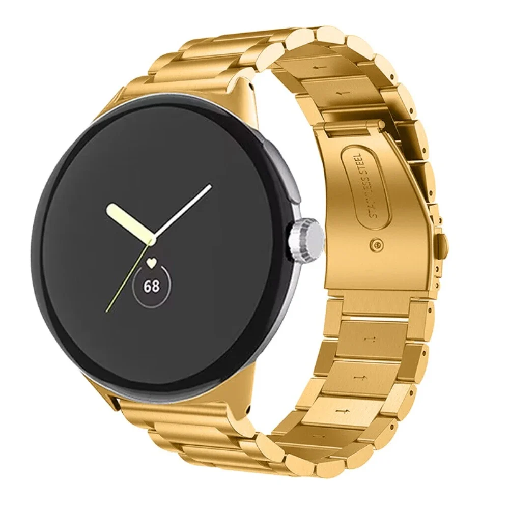 Google Pixel Watch 3 41mm Elegant lenkereim i metall, Gull Google Pixel Watch 3 41mm Elegant lenkereim i metall, Gull