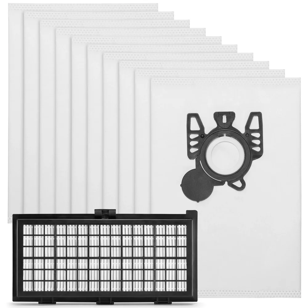 Rengjøringspakke: Støvsugerposer 10 stk + HEPA-filter - passer til Miele S600-S658