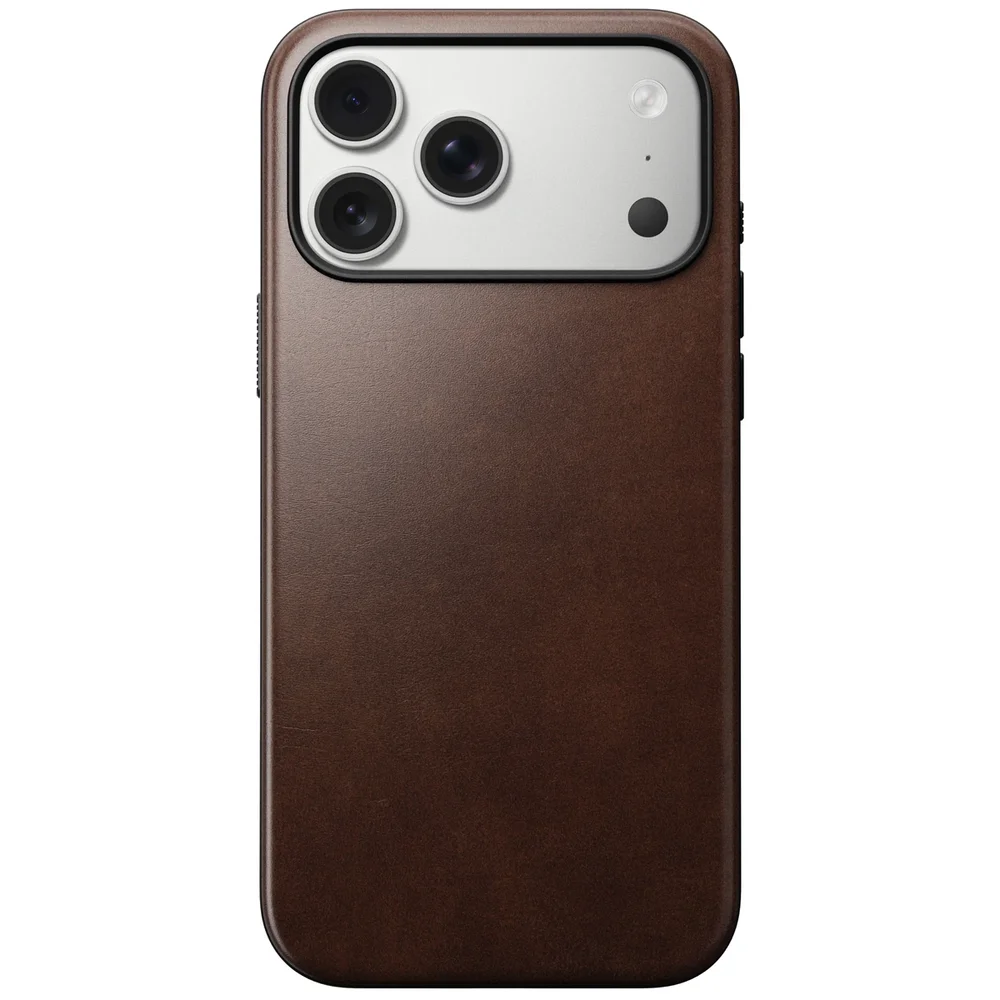 Nomad iPhone 18 Pro Max Skinnetui MagSafe - Modern Horween Leather Rustic Brown