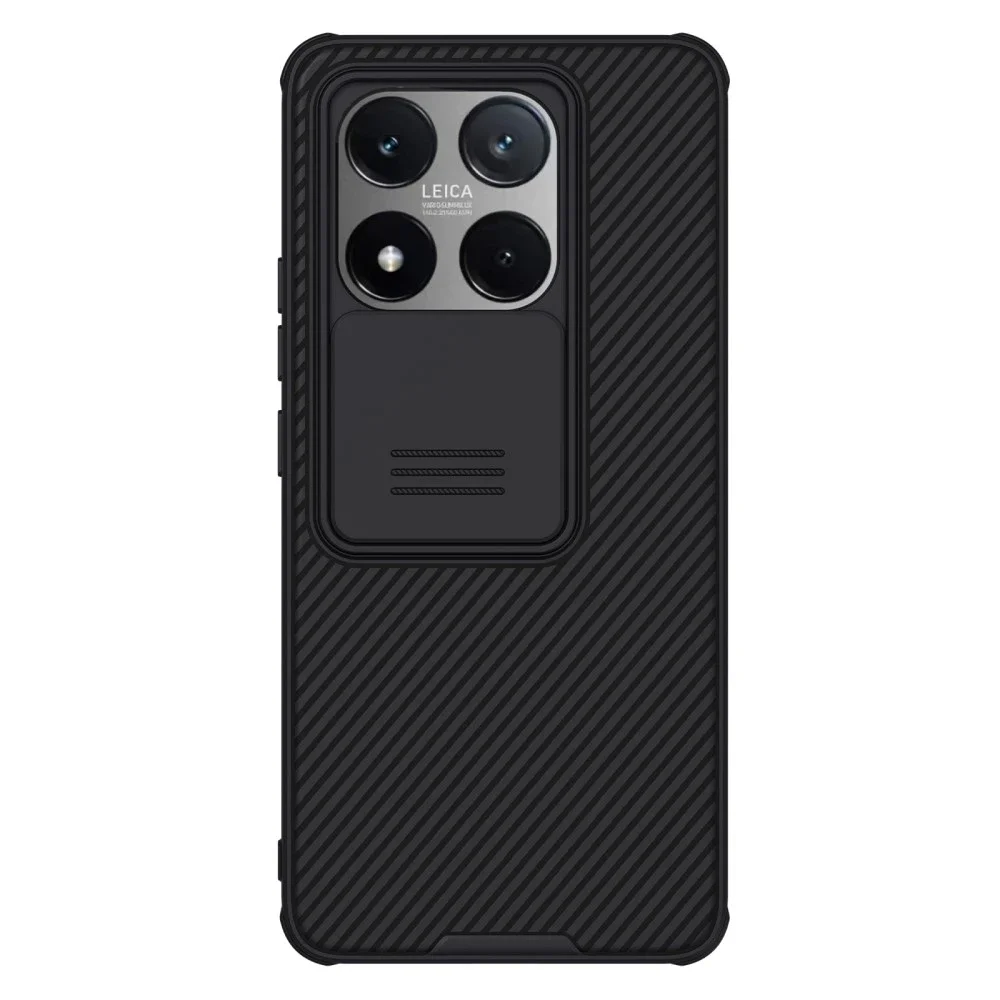 Nillkin Xiaomi 14T Deksel med kameralinsebeskyttelse – CamShield, Svart Nillkin Xiaomi 14T Deksel med kameralinsebeskyttelse – CamShield, Svart