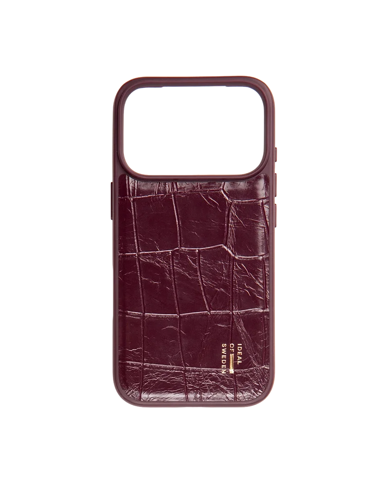 iDeal Of Sweden iPhone 18 Pro Max MagSafe deksel i vegansk skinn, Fine Wine Croco